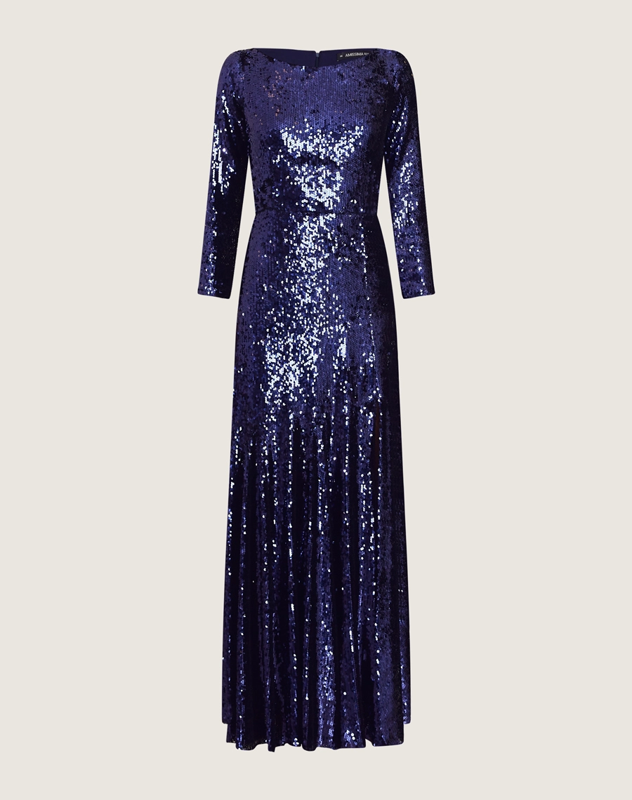 O Vestido Longo Elisa é confeccionado em paetê bordado. É a escolha perfeita para quem busca conforto e estilo, sem perder a elegância, sendo ideal para bailes de gala ou qualquer evento que exija uma roupa com muito brilho e sofisticação.
