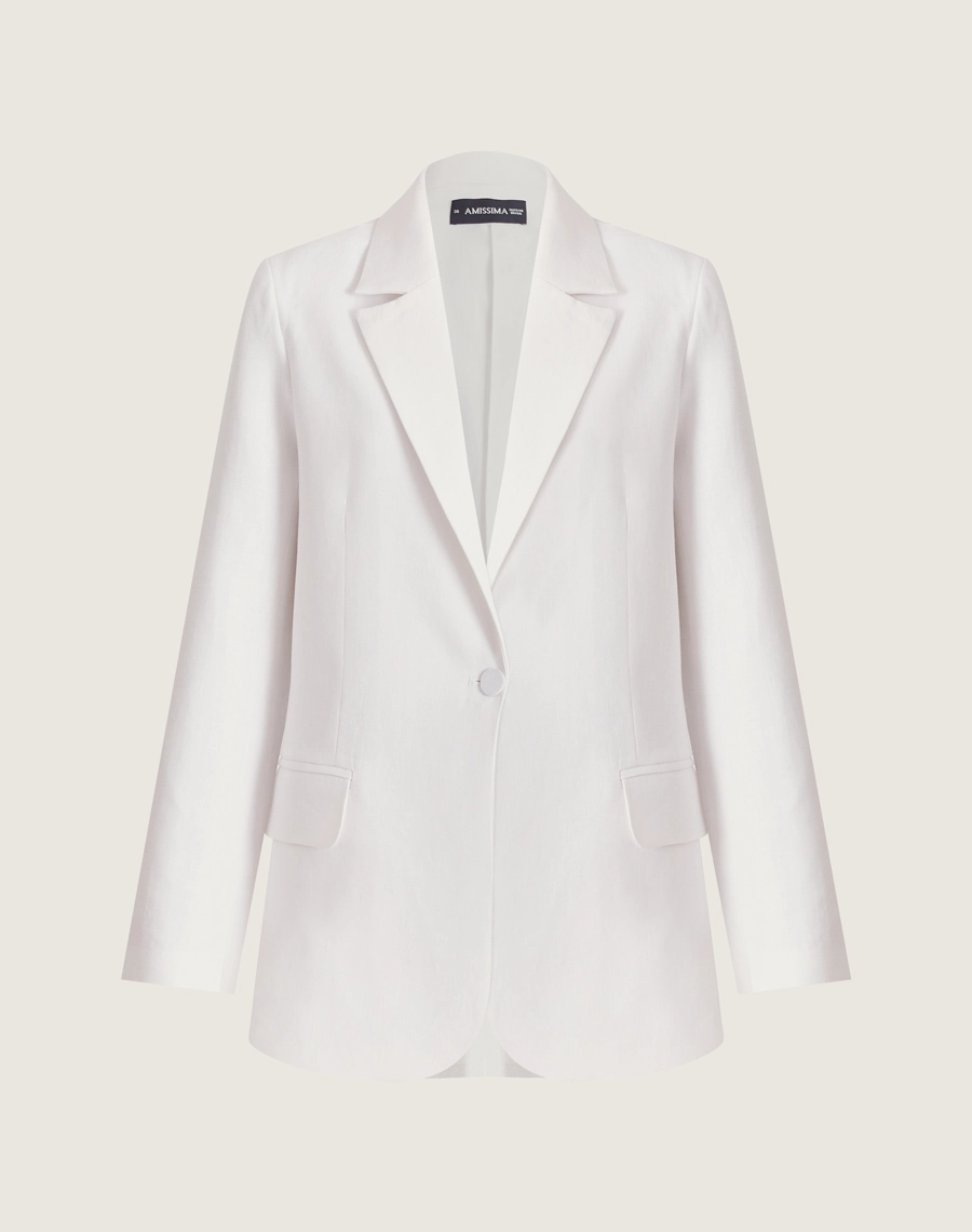 O Blazer Canarin JS é confeccionado em linho proporcionando um toque fresco, leveza e aspecto rústico elegante, ideal para dias quentes.