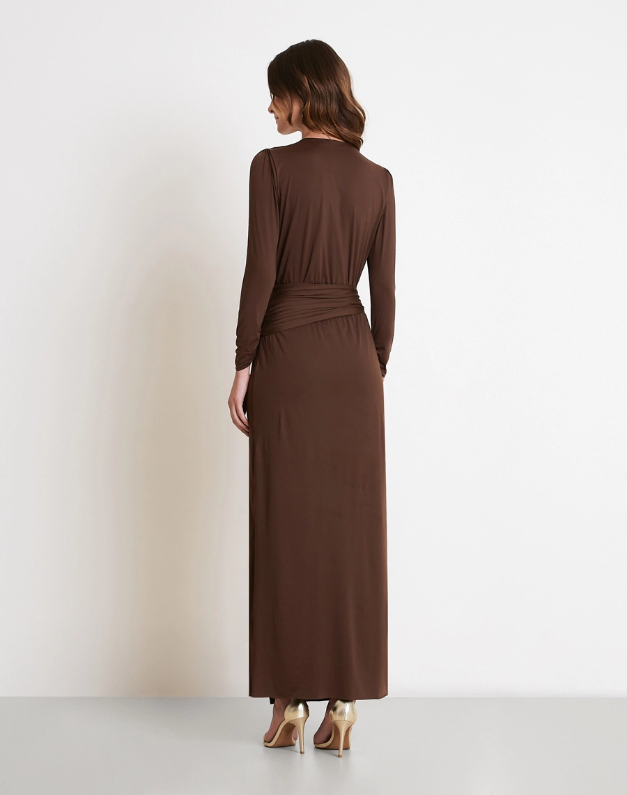 O Vestido Longo Zurik é confeccionado em Fluity, tecido conhecido pelo toque extremamente macio, elasticidade e caimento. <br/>